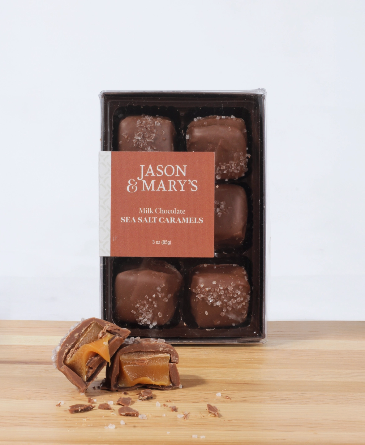 Milk Chocolate Sea Salt Caramels Gift Box
