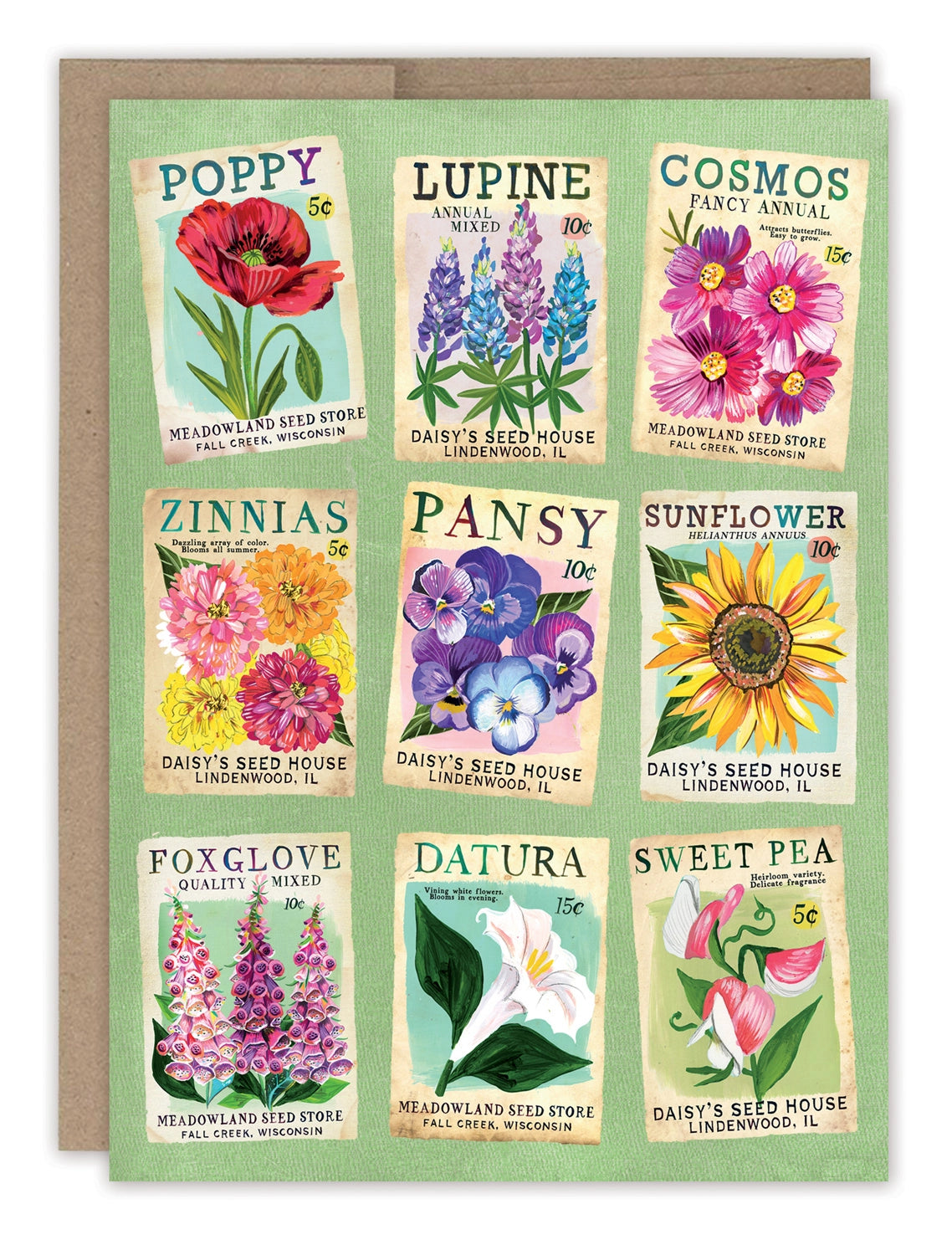 Seed Packet Blank Card