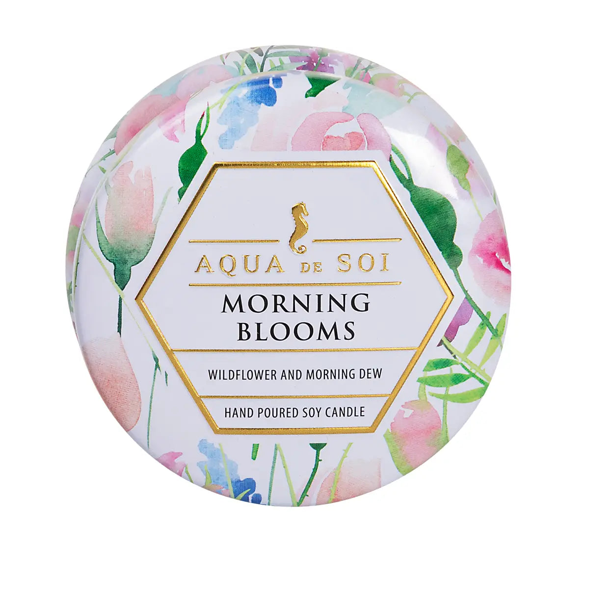 Morning Blooms 4oz Aqua De Soi Candle Tin
