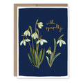 Snowdrops Sympathy Card